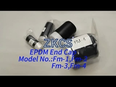 Ozone และ UV Resistance Cold Shrink EPDM End Cap สําหรับการป้องกันปลายสายไฟและท่อ