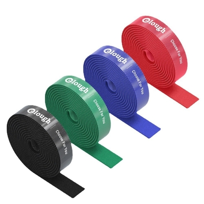สายรัดไนล่อนแบบกำหนดเองผูกสายพลาสติกล็อคตัวเองสาย Velcro