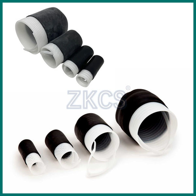 ปิดปลาย Epdm Cold Shrink End Cap ตั้งอยู่บนปลายของสายไฟหลายสาย