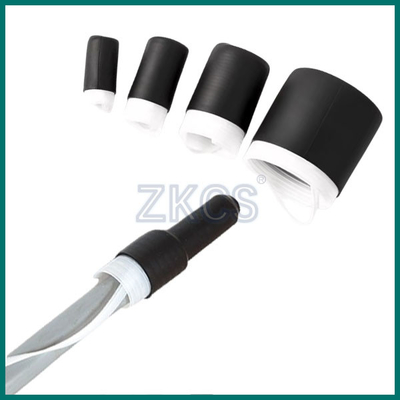 ปิดปลาย Epdm Cold Shrink End Cap ตั้งอยู่บนปลายของสายไฟหลายสาย
