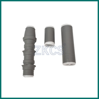 สีเทาอ่อน 10KV แกนเดียวอุปกรณ์สายเคเบิลหดเย็นวัสดุยางซิลิโคน